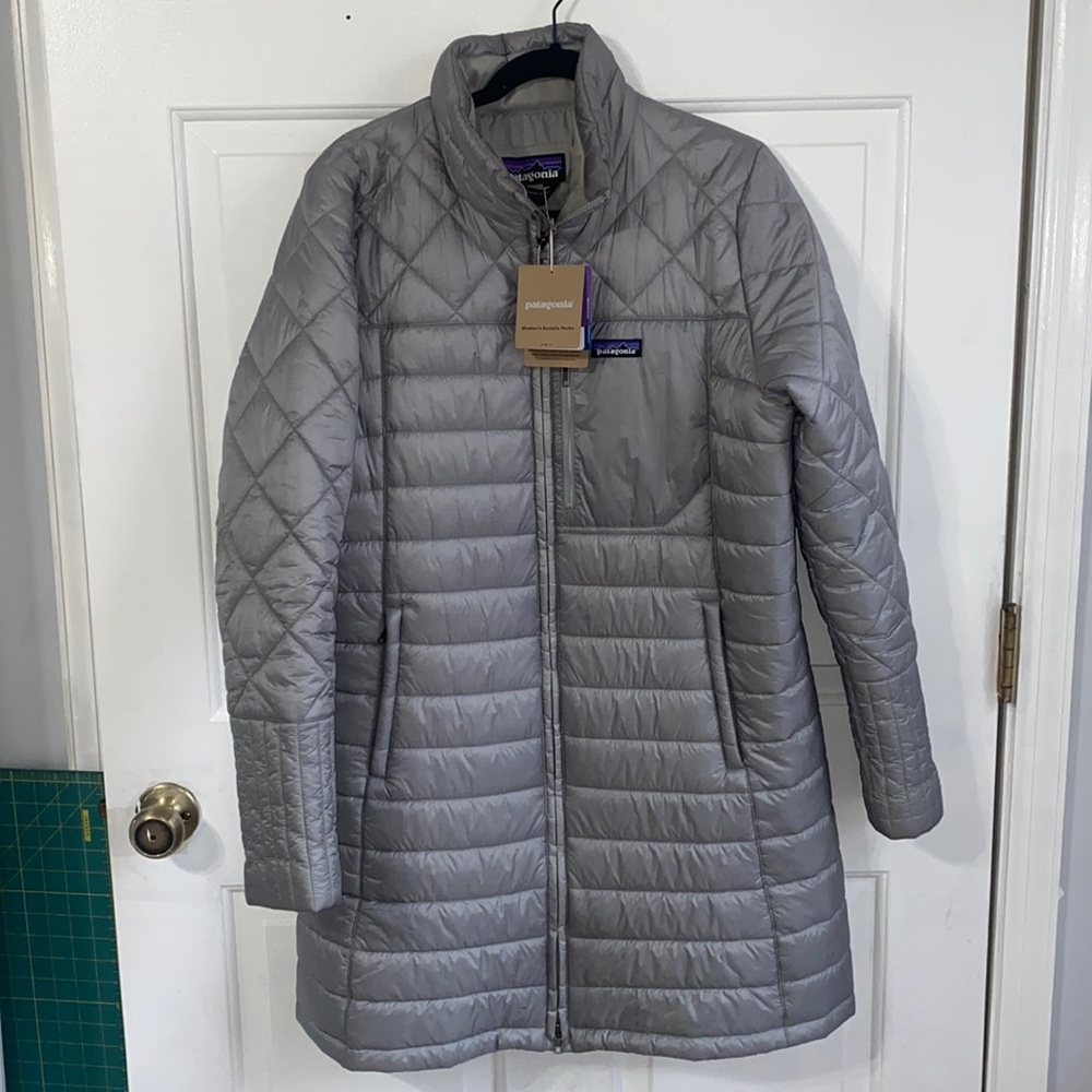 NWT Patagonia Womens Radalie Parka Dove Grey size XL